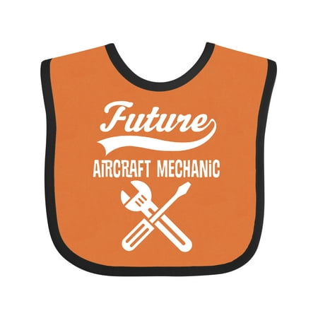 

Inktastic Future Aircraft Mechanic Childs Occupation Gift Baby Boy Bib