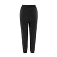 thumbnail image 5 of Sngxgn Women's High Waist Wide Leg Cargo Pants with Pockets Casual Fit Stretch Leggings Gym Sweatpants(Black,XL), 5 of 5