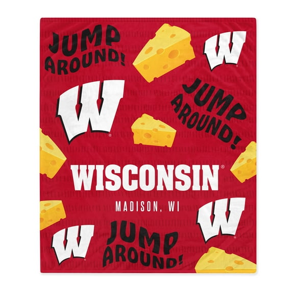 Wisconsin Badgers 60'' x 70'' Hometown Logo Fleece Blanket
