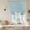Powder Blue, variant on Yellow Tie Up Curtains for Windows, Adjustable Balloon Window Shades, Rustic Farmhouse Solid Color Kitchen Window Treatments Adjustable Roll Up Curtain for Basement/Nursery 52"x45"