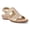 Gold, variant on Easy Spirit Womens Hazel Leather Embellished Flat Sandals