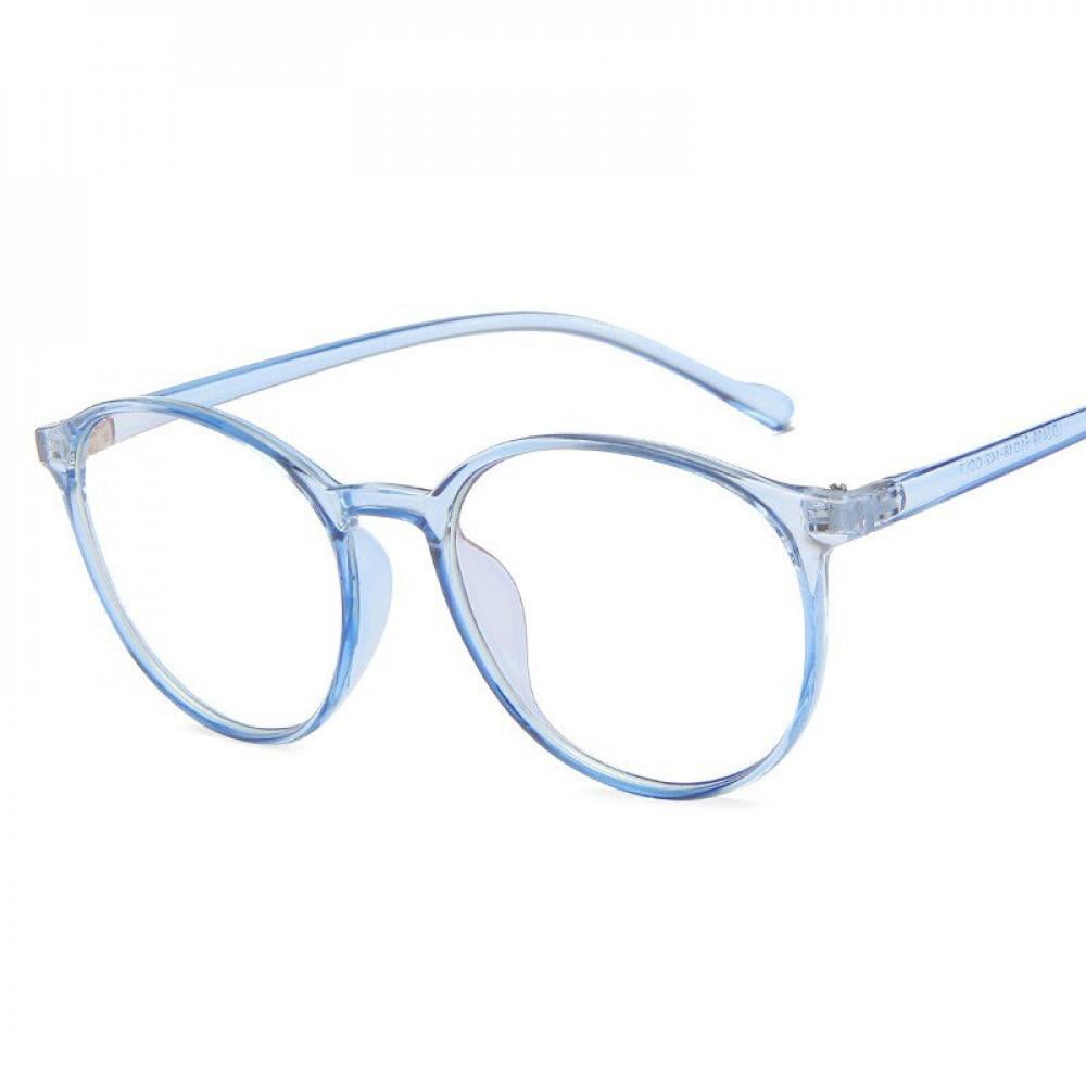 RETRO Hipster Nerd CLEAR LENS GLASSES Demi Style Frame With Metallic Accents 