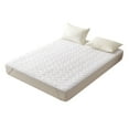 thumbnail image 1 of Queen Size Mattress Topper, Slip Resistance Soft Comfortable Breathable Easy Care Quilted Bed Pad for Home Hotel, 1 of 8