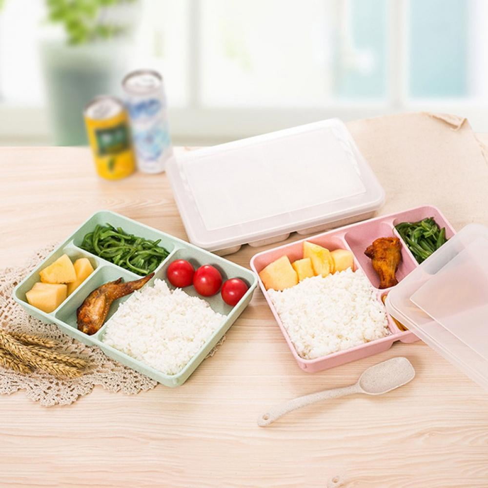 Lunch Box Sauce Box With Lid And 5 Compartments Meal Prep - Temu