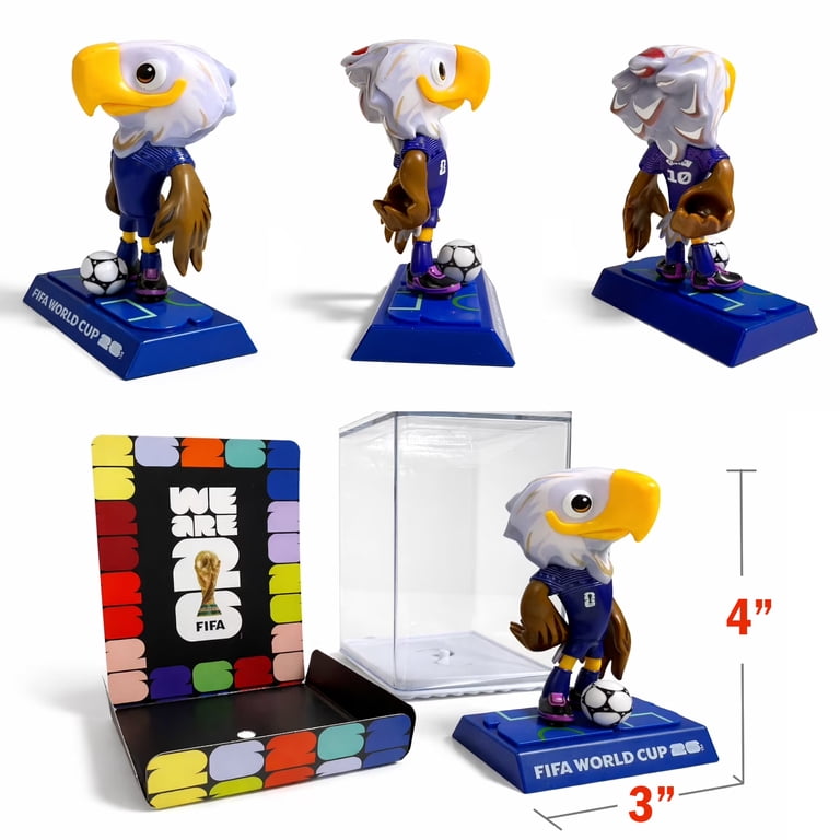 FIFA World Cup 2026 Set of 3 Collectible Mascot Figurines Clutch