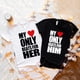 thumbnail image 5 of Mujeres Hombres Love Heart Letter Print Regalo del Día de San Valentín Pareja Camisas de manga corta con cuello redondo T-shirt Tops Fridja gope4393, 5 of 6