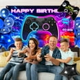 thumbnail image 7 of iTi Direct Video Game Birthday Party Decorations Supplies - 151PCS Gamer Birthday Decorations for Boys Including Happy Birthday Backdrop, Tablecloth, Balloons, Foil Balloons, Stickers, 7 of 7