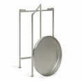 thumbnail image 6 of Kate and Laurel Celia Round Metal Foldable Accent Table with Tray Top, 14" x 14" x 25.75", Silver, 6 of 6