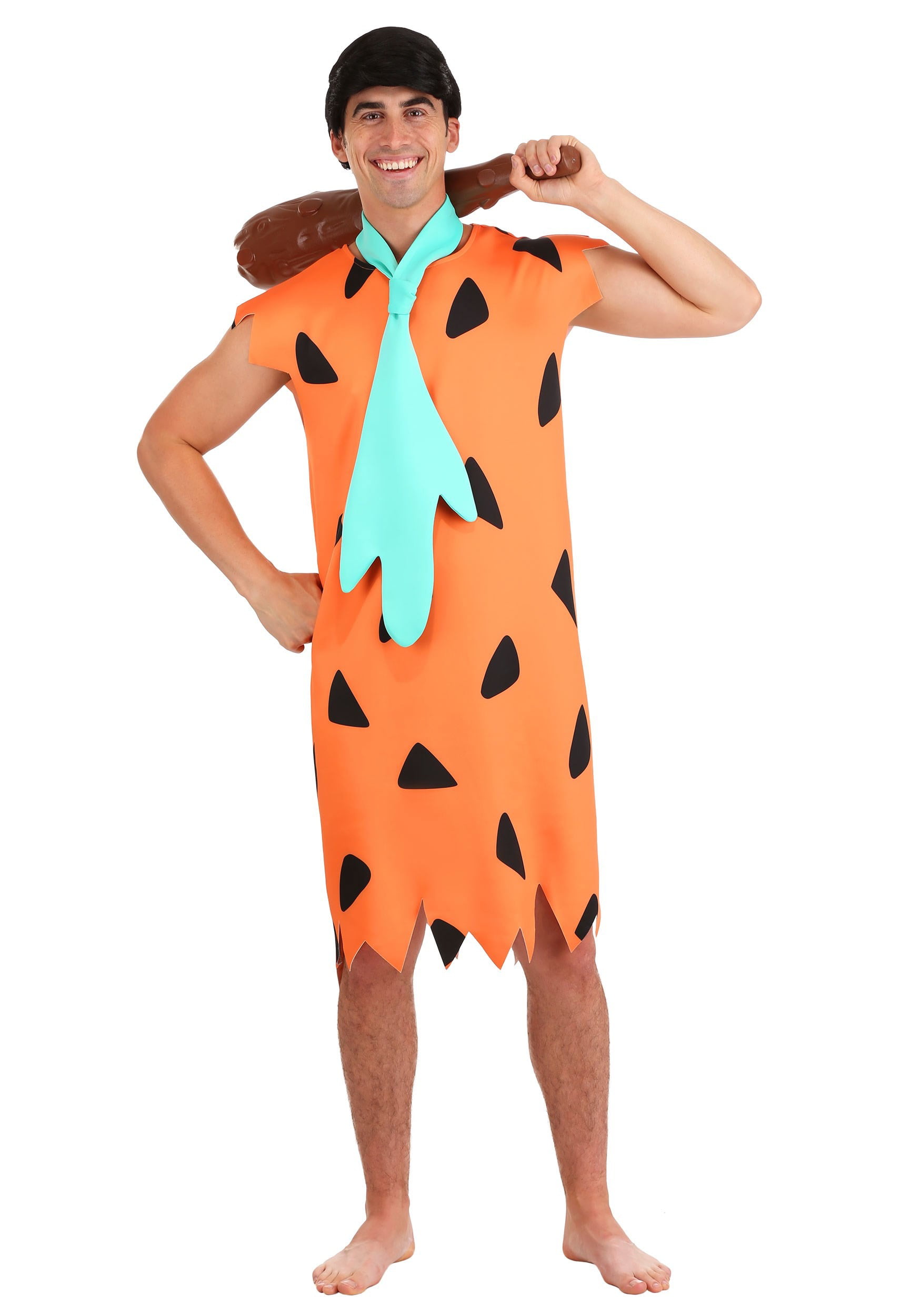 Mens The Flintstones Fred Flintstone 60s Film & TV Caveman Fancy Dress Costume 