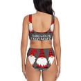 thumbnail image 3 of Daiia Chillin with My Gonme Women's Bikini Set Two Piece Swimsuit High Waisted Bikini Adjustable Straps Bikini Perfect for Beach, Pool, and Summer Vacation-Medium, 3 of 9