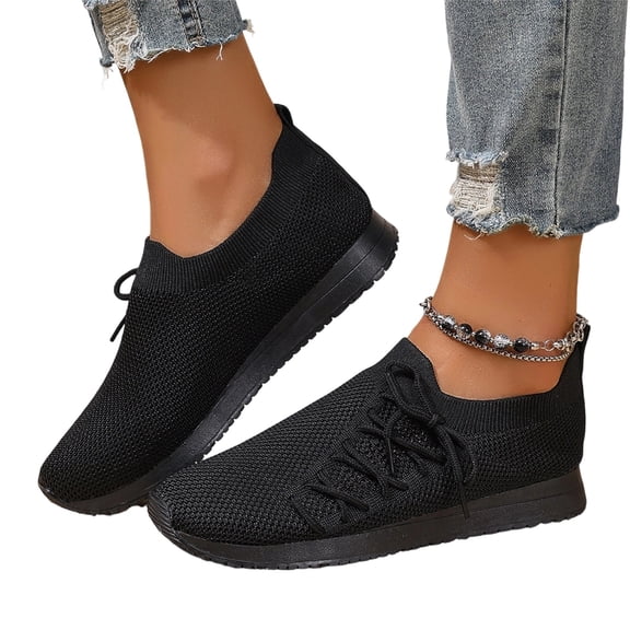 HTHLVMD sneakers for women, Barefoot Shoes Women Slip on Sneakers Walking Tennis Running Minimalist Shoes Fashion Wide Toe Casual Comfortable Summer Ladies Loafer, Black 6