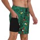 thumbnail image 2 of Balery Cartoon Air Transportation Bañador para hombre, shorts de playa de secado rápido con entrepierna y forro de compresión-Large, 2 of 6