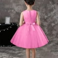 thumbnail image 4 of NAISIBABY Girls Princess Dress, Sleeveless Embroidered Glitter Sequin Mesh Bowknot Wedding Party Pageant Flower Dress Pink 7T, 4 of 4