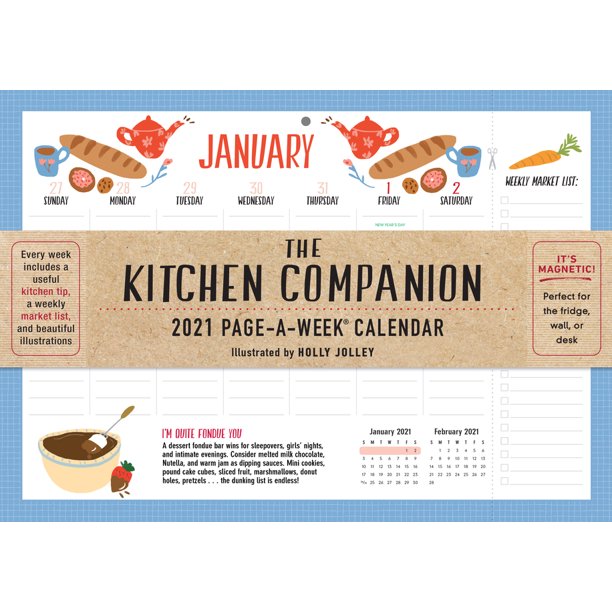 The Kitchen Companion PageAWeek Calendar 2021 (Other)