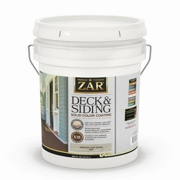 UGL 82515 5 gal Zar Medium Deck & Siding Solid Color Coating Stain