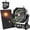 Black, variant on JINLICTE 10400mAh Solar fan with LED Lantern, Camping Fan with Solar Panel, 7W Rechargeable Solar Powered Fan for Outside, Quiet Battery Operated Tent Fan for Picnic, Barbecue, Fishing,Black