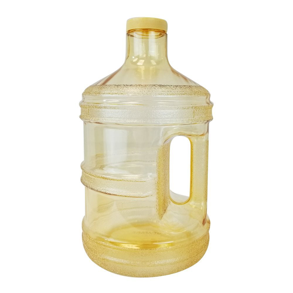 BPA FREE 1 Gallon Water Bottle YELLOW Jug Container Canteen Reusable Plastic NEW 