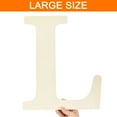 thumbnail image 3 of 15 Inch Wooden Letter,Large Blank Unfinished Wooden Alphabet Letters for Crafts, DIY Projects, Birthday, Party(Letter L), 3 of 7