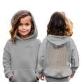 thumbnail image 2 of Ketyyh-chn99 Girls Casual Long Sleeve Hoodies Crop Top Hoodie Back to School Clothes for Teen Girls Oversized Hoodies Cute First Day of School Sweatshirt Pullover Size for 4-5 Years,Grey, 2 of 9