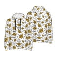 thumbnail image 6 of Bingfone Hohey Bee Golden2 Men's Drawstring Hoodie Long Sleeve Pocket Sweatshirts-4X-Large, 6 of 6