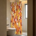 thumbnail image 5 of Thanksgiving Fall Harvest Shower Curtain Set, 72" x 72" Waterproof Polyester Bathroom Curtain with 12 Hooks, Rustic Farmhouse Orange Pumpkin Vintage Home Decor for Restroom, 5 of 7