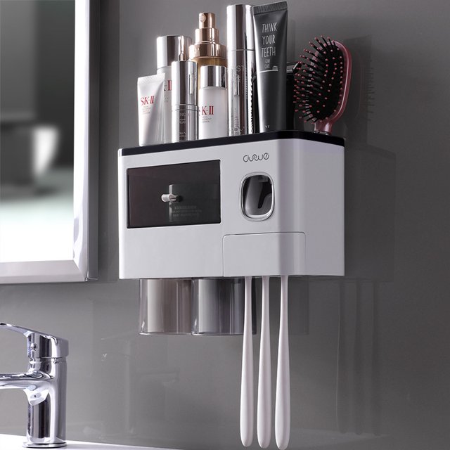 Soporte para cepillos de dientes montado en la pared, juego de lavado, su yeacher estándar