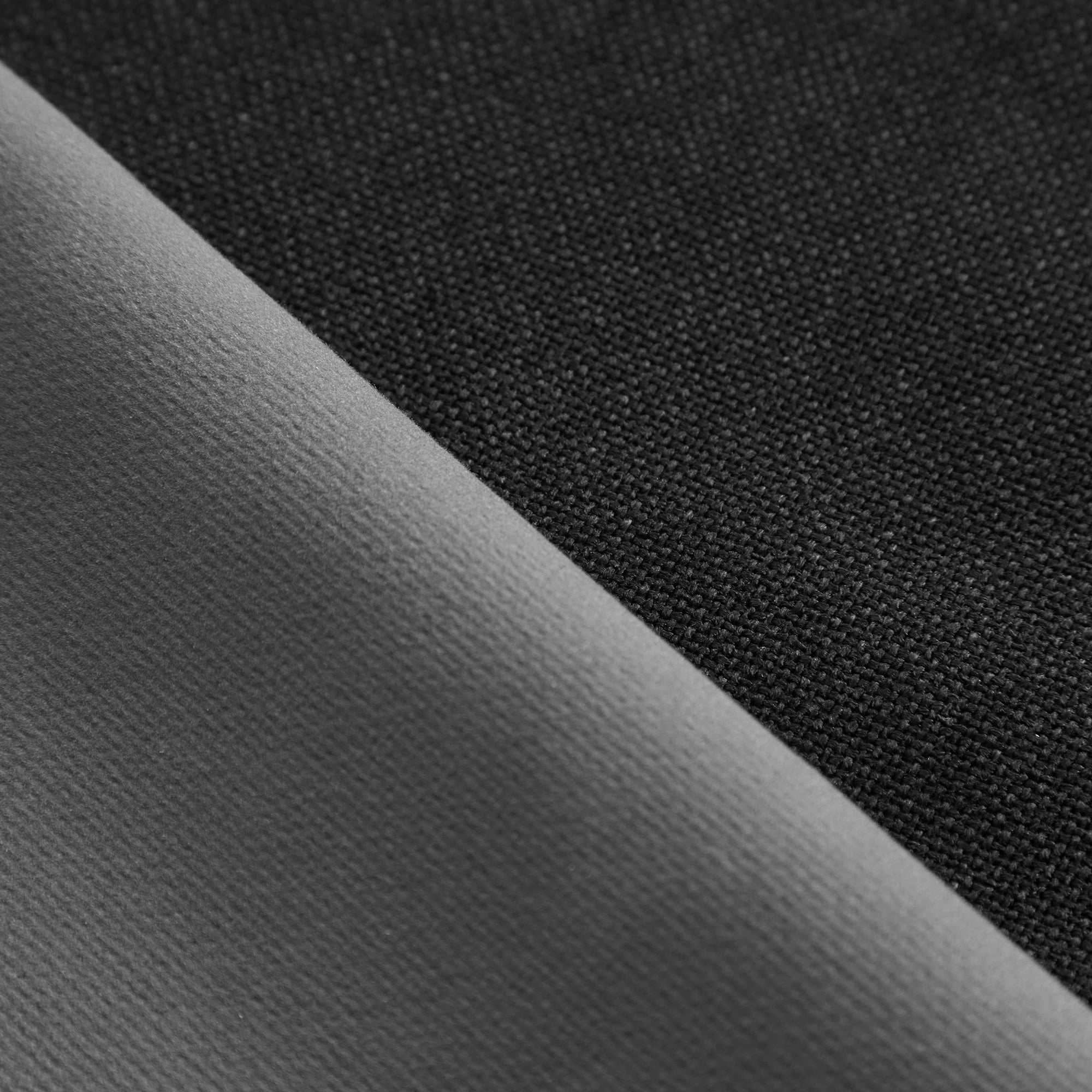 Mainstays Solid Twill Blackout Curtain Panel and Sheers, Set of 4, Rich Black, 27.5" W x 63" L