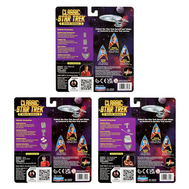 Classic Star Trek II The Wrath of Khan 40 Years Movie Series