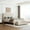 Beige, variant on Queen Size Upholstered Bed Frame, Platform Bed Frame with Storage Drawers, Queen Size Bed Include Velvet Headboard Wingback and Strong Wood Slats Support, No Box Spring Needed, Beige