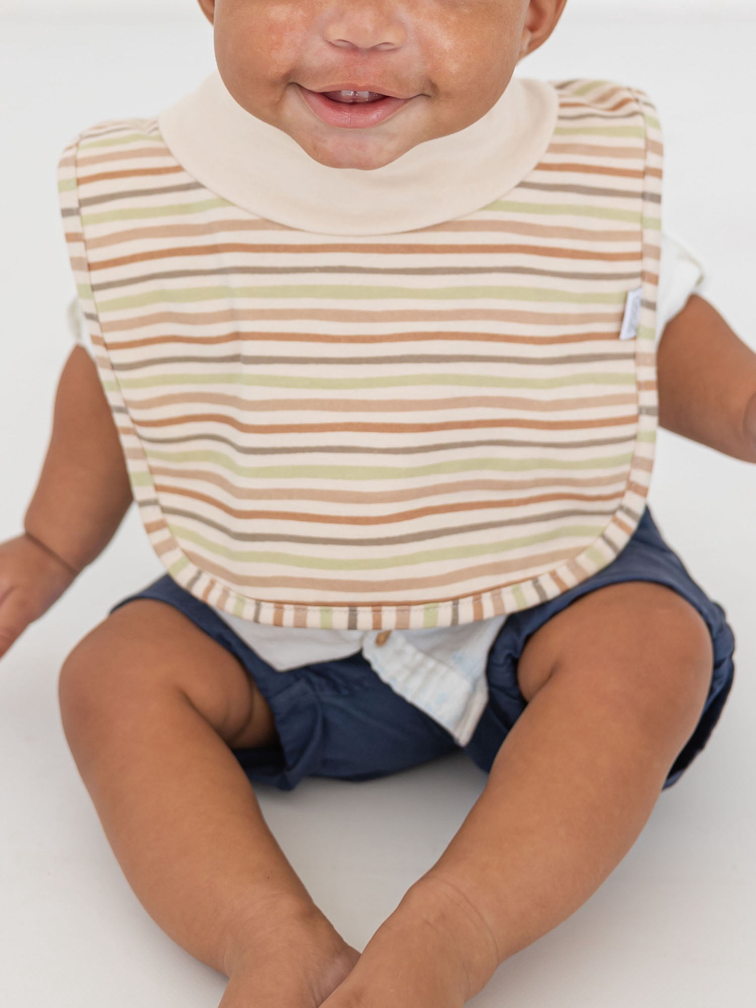 Neat Solutions 3 Pack Boy Printed Mock Neck Bib