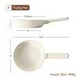 thumbnail image 4 of SENSARTE 8 Inch Ceramic Frying Pan Skillet, White Nonstick Omelet Pan, Healthy Chef's Pan, Kitchen Egg Pan with Anti-Scald Handle, Dishwasher Safe, Induction Compatible, 4 of 8