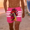 thumbnail image 6 of oelaio Men's Summer Beach Shorts Hawaiian Vacation Swim Trunks Novelty Graphic Print Bathing Suit Multicolor L, 6 of 8
