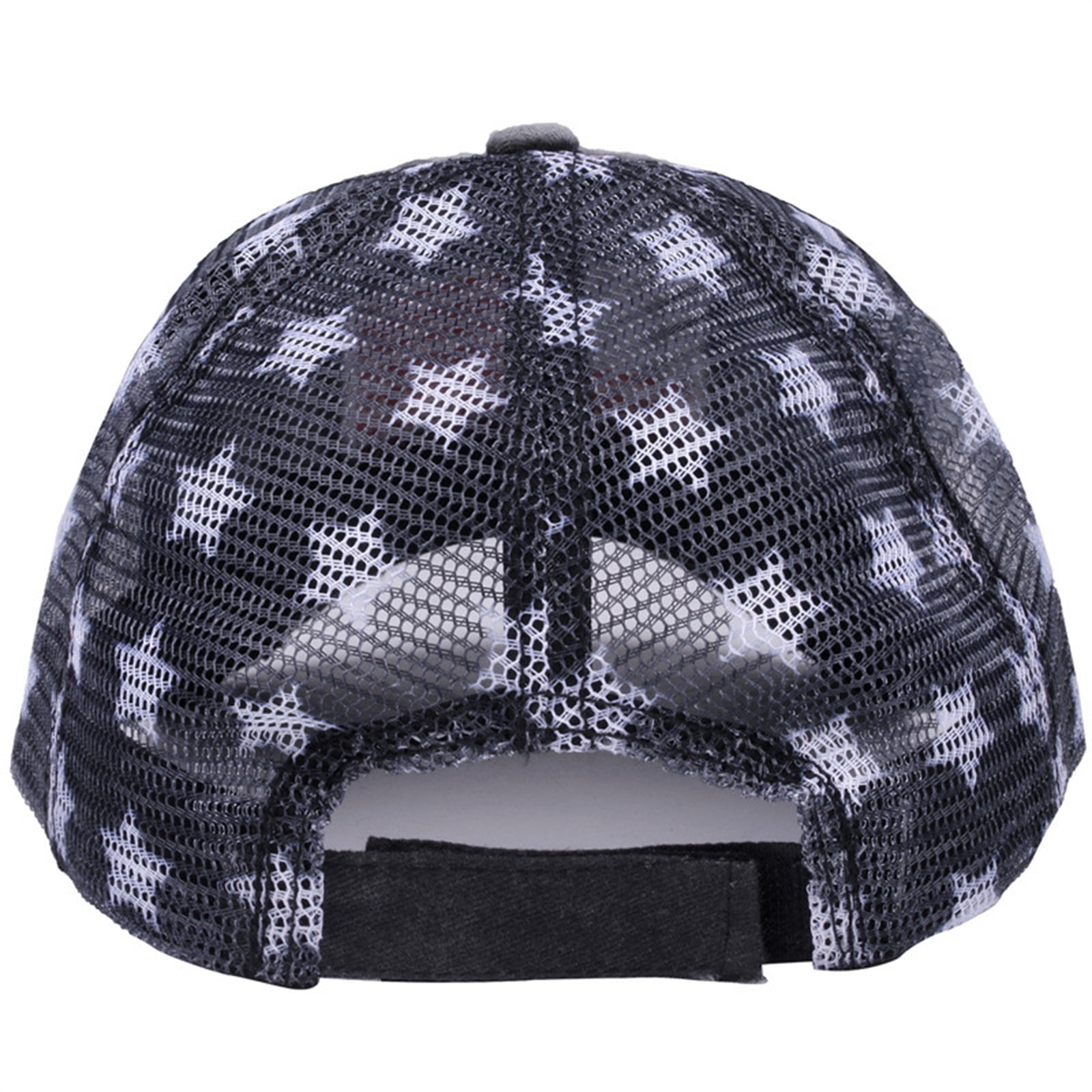 Outdoor American Flag, Fourth of July decorations, Black Mesh Fabric, Black Iron on Patch, Distressed Adjustable, Sun Protection, Men Women, Charcoal, 1 Pc