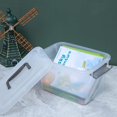 thumbnail image 2 of Small Storage Bins with Lids & Handle Latches 5.3 Qt. 4 Packs Clear Stackable Craft Toy Organizer for Kids, 2 of 5