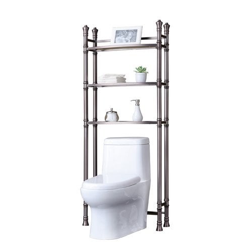 pic Chrome Bathroom Etagere monaco bath etagere brushed titanium