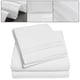 thumbnail image 5 of Juego de sábanas suaves, colcha con bolsillo profundo, juego de cama de alta calidad, color blanco cremoso, tamaño completo, 4 Uds., 5 of 8