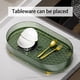 thumbnail image 5 of Tapete para secar platos, bandeja para lavavajillas de 15 x 8,8 pulgadas con escurridor, bandeja para tazas y café para organizar la encimera, antideslizante, ideal para fregadero de cocina,, 5 of 6