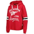 thumbnail image 2 of Women's Pressbox Crimson Oklahoma Sooners Super Pennant Pullover Hoodie, 2 of 3