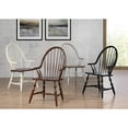 thumbnail image 5 of Solid Wood Dining Chair with Arms Fully Assembled Spindleback Armchair in Modern Farmhouse Minimalist Country Cottage Style 25"D x 23.5"W x 41"H, 5 of 6
