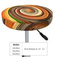 thumbnail image 4 of Disketp Colorful Swirl Funda Redonda para Taburete, Funda de Cojín para Silla de Bar Suave y Elástica-14 inch, 4 of 7