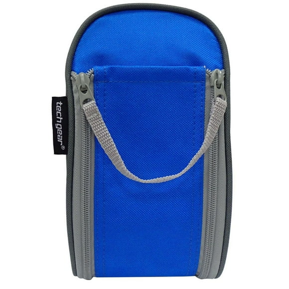Tech Gear Double Zipper Pencil Case, Large main compartment