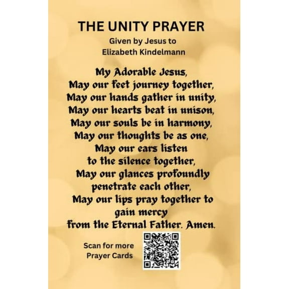The Unity Prayer Card - 50 pack