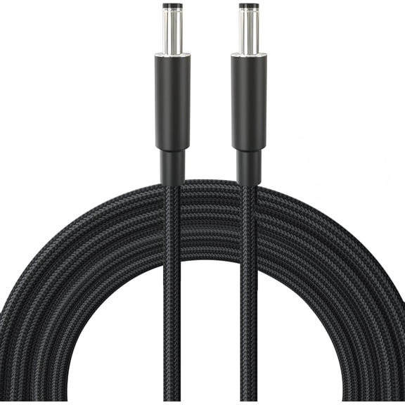 Starlink Mini DC Power Cable,Dual DC Plug Starlink Mini Cable,Replacement Power Cable for Starlink Mini,Male to Male Barrel Jack Charging Cord,Working Best with 100W  Source(9.84FT/3M)