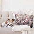 thumbnail image 4 of Ambesonne Romantic Throw Pillow Cover 2 Pack, Pastel Love Garden Flowers, 20", Pale Pink Peach and Lilac, 4 of 7