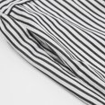 thumbnail image 6 of TANGQIOP Causal Pants for Women Solid Color Striped Straight Wide Leg Elasticized High Waisted Pocketed Button Breathable Black S, 6 of 9