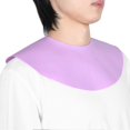 thumbnail image 2 of Cape de coiffure imperméable en silicone pour salon de coiffure, châle rond, violet, 2 of 4