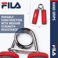 thumbnail image 6 of FILA Accessories Hand Grip Strengthener 2-Pack Foam Handle Medium Spring Coil Resistance for Physical Therapy, Arthritis, Carpel Tunnel, Finger, Forearm & Hand Pain Relief, Red, 6 of 6