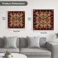thumbnail image 5 of Brown Red Boho Wooden Wall Clock Silent Non Ticking, Vintage Geometric Abstract Art Square Wall Clocks Battery Operated, Decor Clock for Home Office, Living Room, Kitchen, 10 Inch, 5 of 9