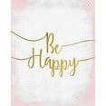 thumbnail image 2 of Kimberly, Allen 15x18 White Modern Wood Framed Museum Art Print Titled - Be Happy, 2 of 4