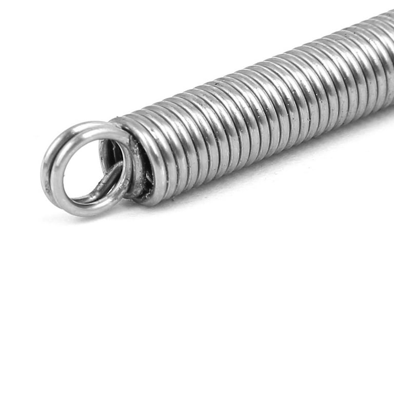 304 Stainless Steel Compression Springs - 0.6mmx6mmx50mm, 10-Pack Silver Springs